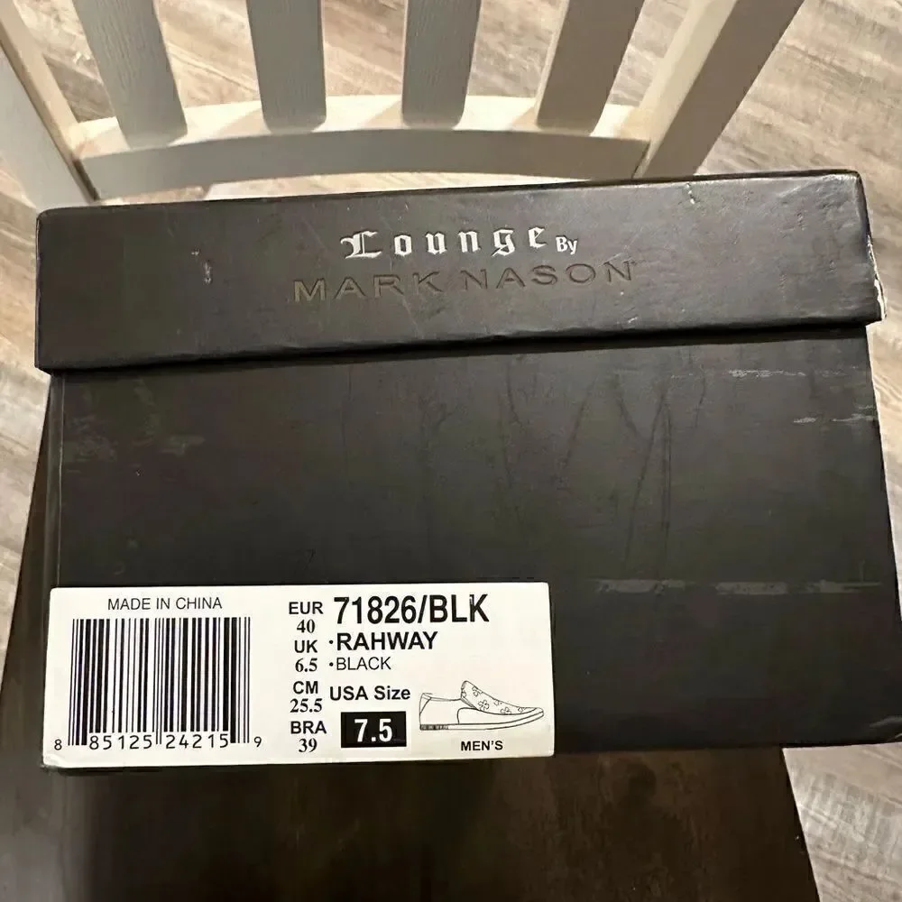 Mark Nason Lounge Rahway Loafers black size 7.5 NWT